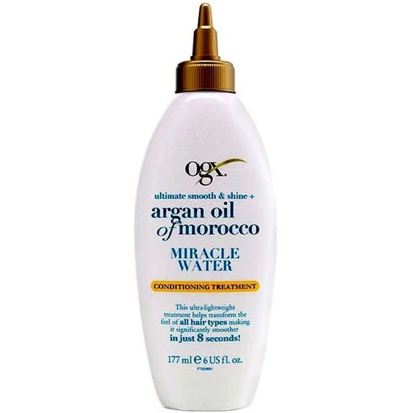 سرم مو او جی ایکس OGX مدل Argan Oil of Morocco Miracle Water حجم 177 میلی لیتر