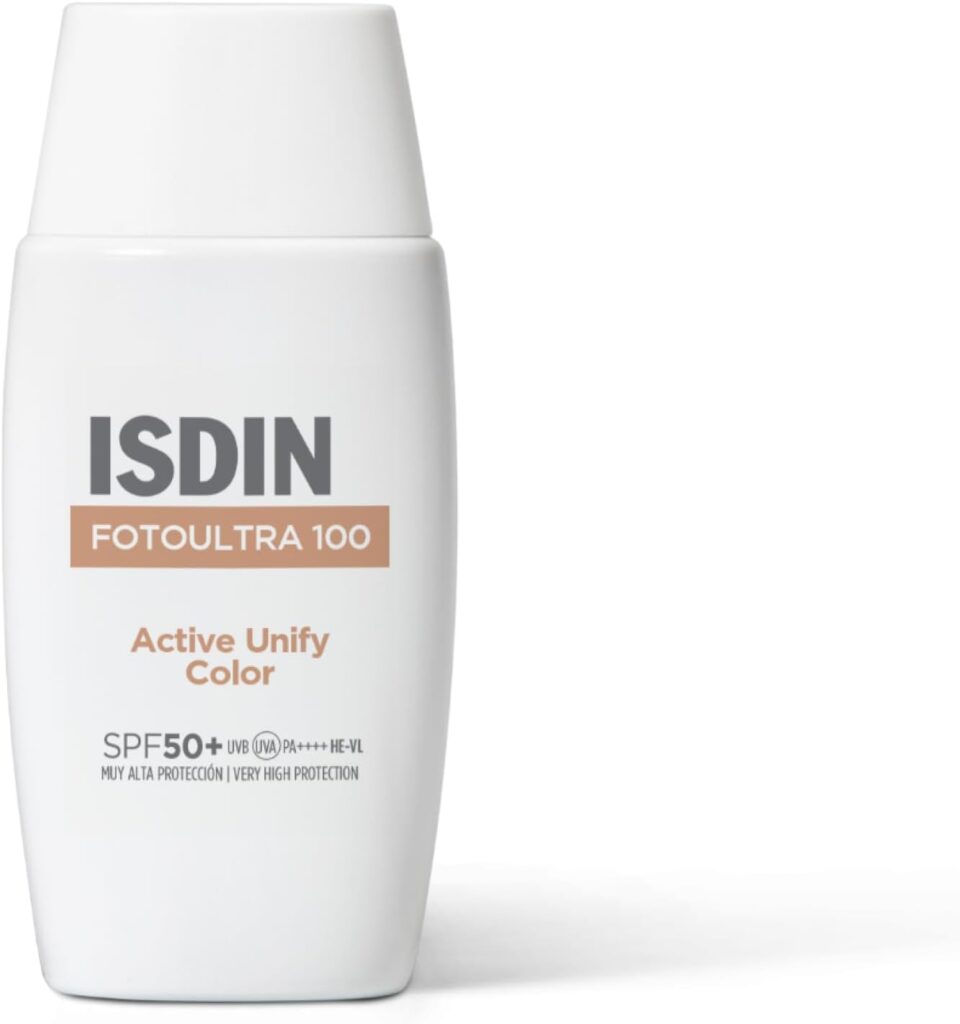 ضد آفتاب ضد لک ایزدین مدل اکتیو یونیفای رنگی با +SPF50 حجم 50 میل