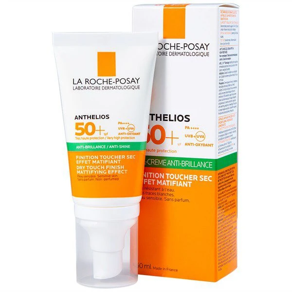 کرم ضد آفتاب مات کننده لاروش پوزای مدل آنتلیوس آنتی شاین با SPF50+ حجم 50 میل