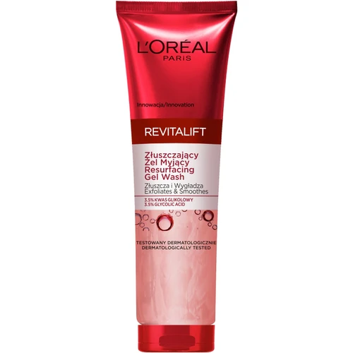 ژل شوینده صورت گلیکولیک اسید لورال رویتالیفت LOreal Revitalift Resurfacing حجم 150 میلی لیتر