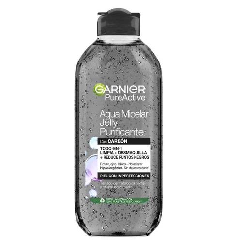 ژل میسلار گارنیر مدل CHARCOAL حاوی زغال فعال حجم 400 میل