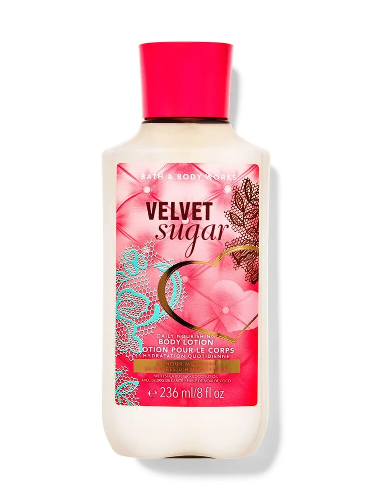 لوسیون بدن بث اند بادی ورکس رایحه Velvet Sugar